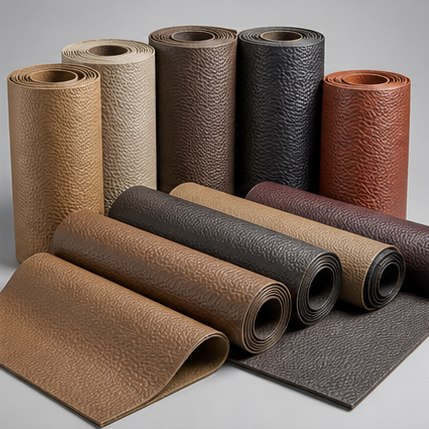 Embossed Leather & Rexine