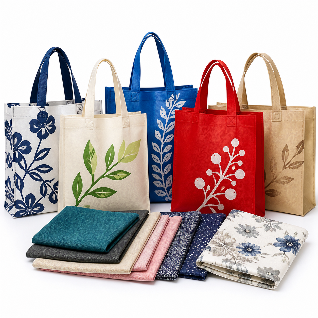 Printed textile and non-woven products